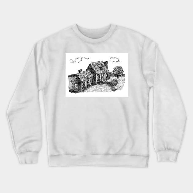 Country Home Crewneck Sweatshirt by marilynllowe